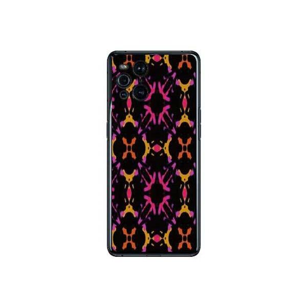 OPPO Find X3 Pro OPG03 �L�����f�B�{�b�N�X �u���b�N �I�����W �X�}�z�P�[�X (�󒍐��Y)