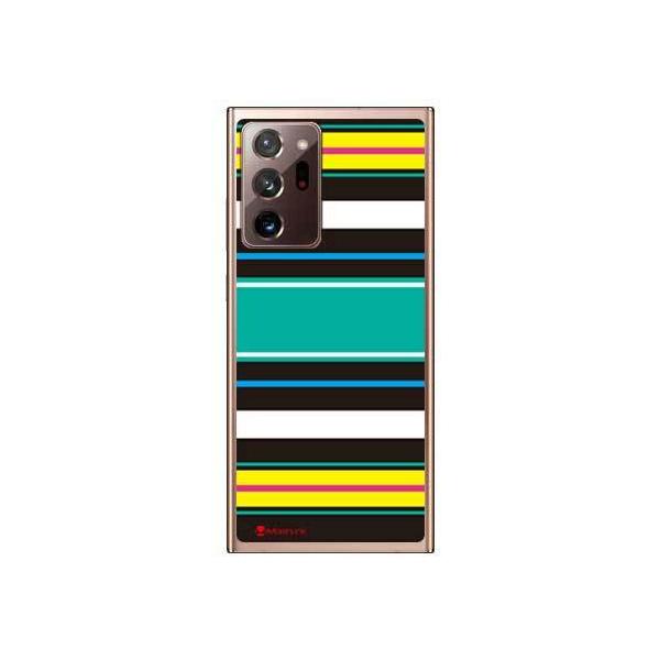 Galaxy Note20 Ultra 5G �P�[�X SCG06 Moisture Stripe �u���b�N �X�}�z�P�[�X (�󒍐��Y)