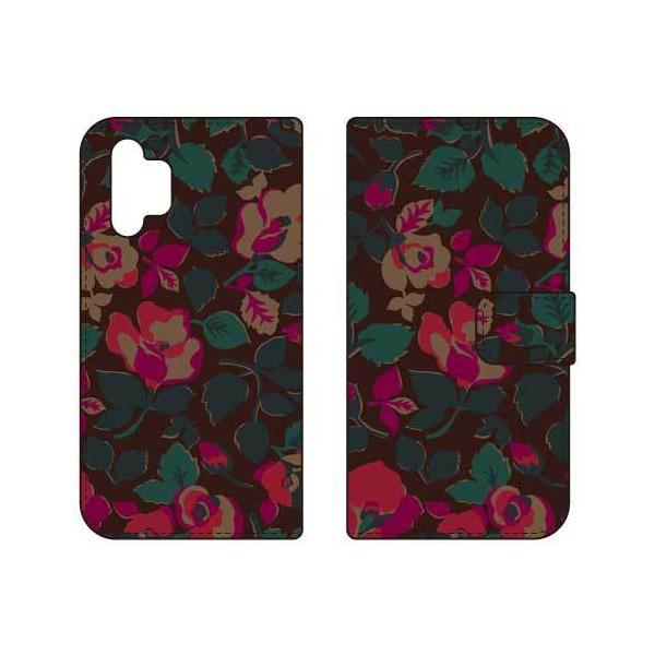 Galaxy A32 5G �P�[�X SCG08 �蒠 SINDEE Bulluna Flower �i�u���E���j �X�}�z�P�[�X (�󒍐��Y)