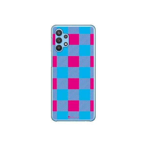 Galaxy A32 5G �P�[�X SCG08 Buffalo check �s���N×�u���[ �X�}�z�P�[�X (�󒍐��Y)