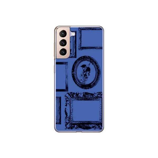 Galaxy S21 5G �P�[�X SCG09 SC-51B �t���[�� �u���[ �X�}�z�P�[�X (�󒍐��Y)