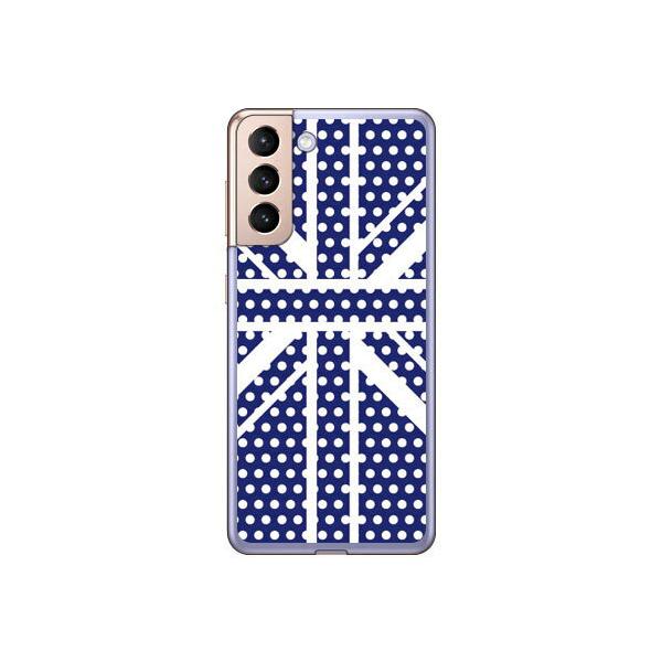 Galaxy S21 5G �P�[�X SCG09 SC-51B Cross dot union jack �l�C�r�[ �X�}�z�P�[�X (�󒍐��Y)