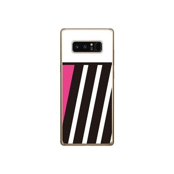 Galaxy Note8 �P�[�X SCV37 SC-01K PINK �� BLACK �s���N �X�}�z�P�[�X (�󒍐��Y)