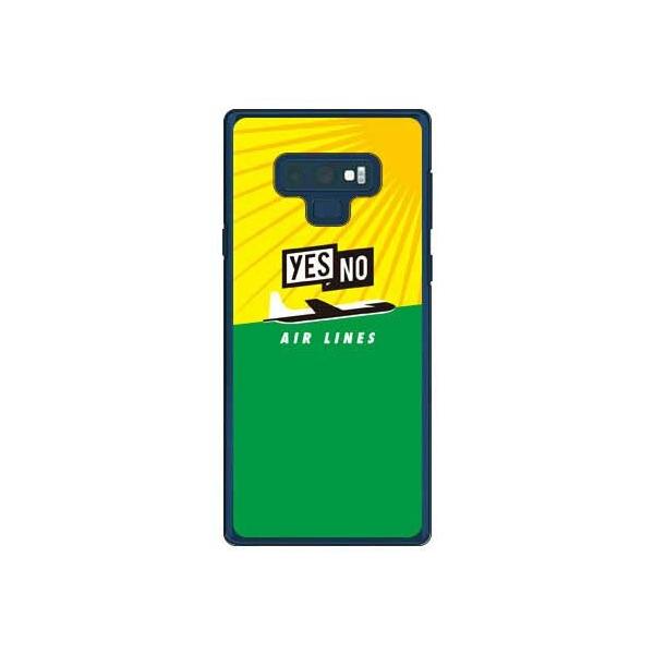 Galaxy Note9 �P�[�X SCV40 SC-01L YESNO AIR LINES �C�G���[×�O���[�� �X�}�z�P�[�X (�󒍐��Y)