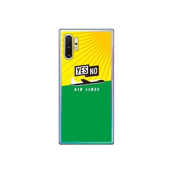 Galaxy Note10+ �P�[�X SCV45 SC-01M YESNO AIR LINES �C�G���[×�O���[�� �X�}�z�P�[�X (�󒍐��Y)