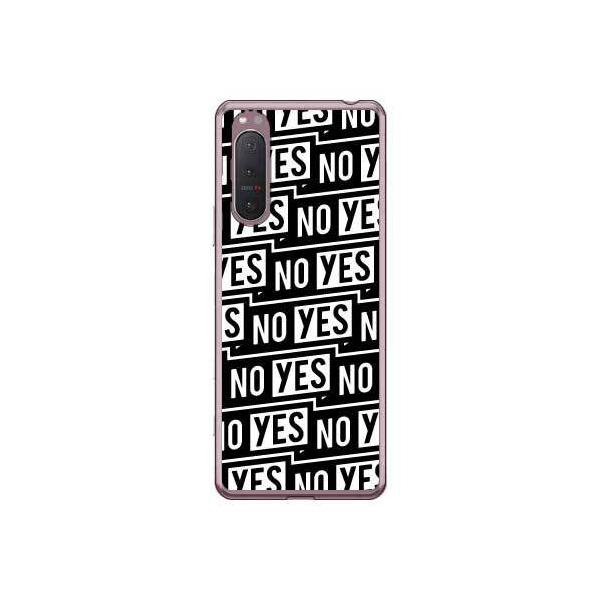 Xperia 5 II �P�[�X SOG02 A002SO YESNO���x�� �z���C�g �X�}�z�P�[�X (�󒍐��Y)