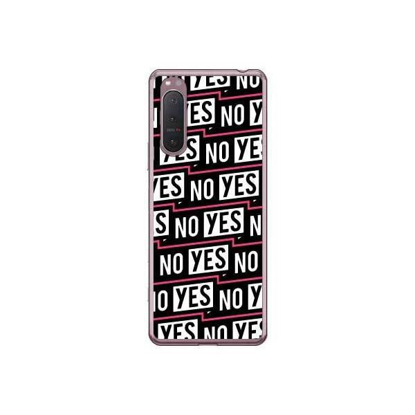 Xperia 5 II �P�[�X SOG02 A002SO YESNO���x�� �s���N �X�}�z�P�[�X (�󒍐��Y)