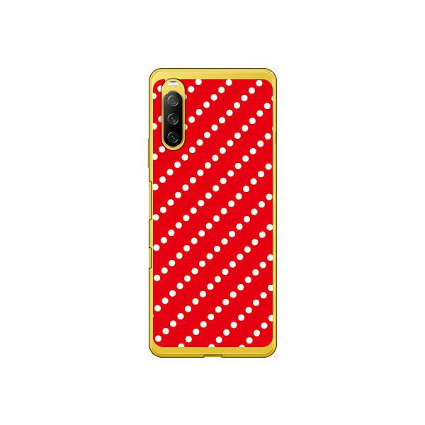 Xperia 10 III ( SOG04 / SO-52B ) �h�b�g�X�g���C�v ���b�h×�z���C�g �X�}�z�P�[�X (�󒍐��Y)