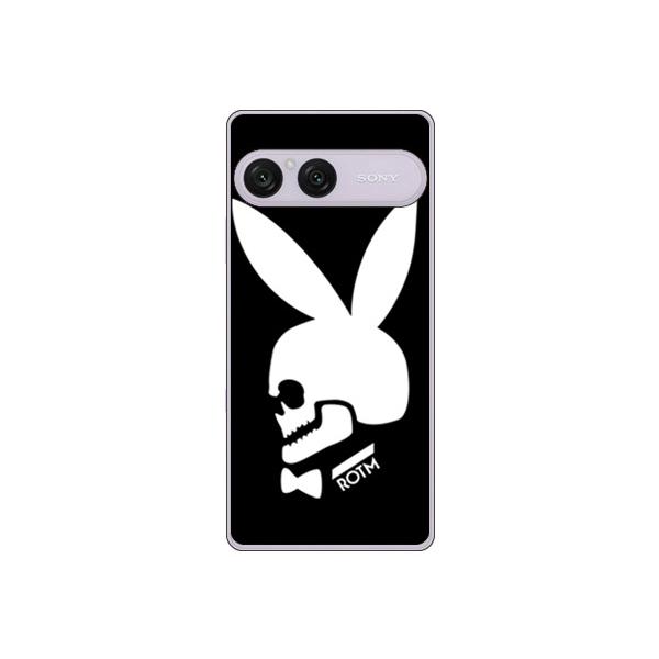 Bunny bone ブラック (ハード ケース カバー) SECOND SKIN Xperia 10 VIII SOG18 SO-52G エクスペリア 10 VIII