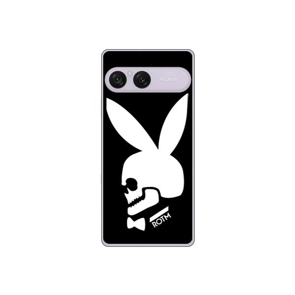 Bunny bone ブラック （ソフト ケース カバー） SECOND SKIN Xperia 10 VIII SOG18 SO-52G エクスペリア 10 VIII SOG18 SO-52G