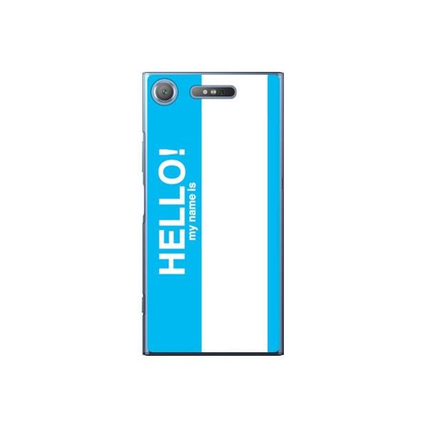 Xperia XZ1 �P�[�X Hello my name is �V�A�� �X�}�z�P�[�X (�󒍐��Y)