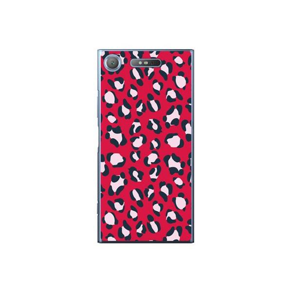 Xperia XZ1 �P�[�X Leopard ���b�h �X�}�z�P�[�X (�󒍐��Y)