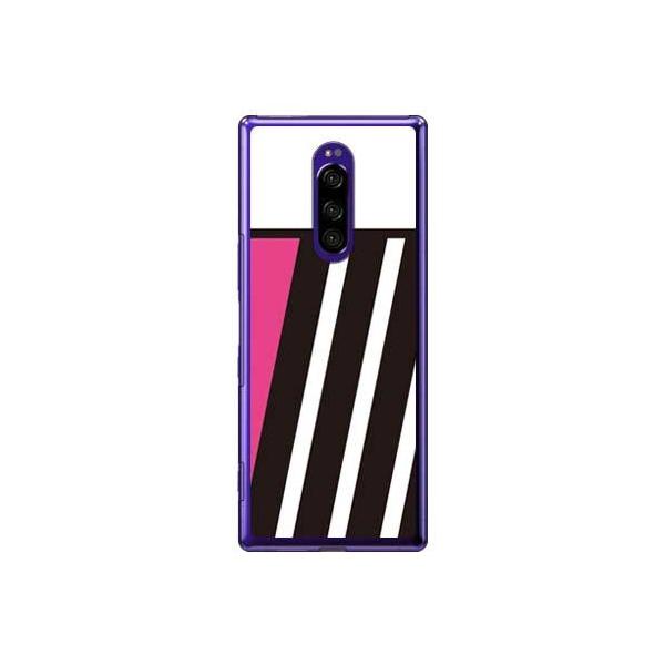 Xperia 1 �P�[�X SOV40�ESO-03L PINK �� BLACK �s���N �X�}�z�P�[�X (�󒍐��Y)