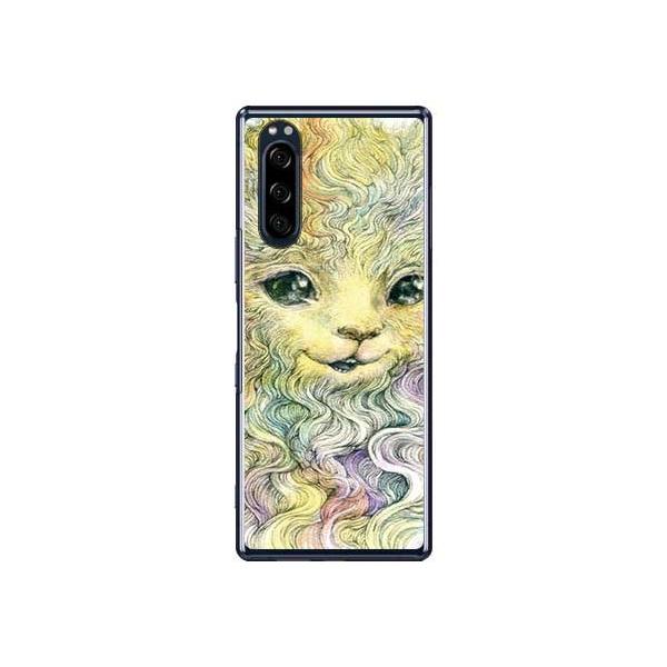 Xperia 5 �P�[�X Rainbow Cat design by KYOTARO �X�}�z�P�[�X (�󒍐��Y)