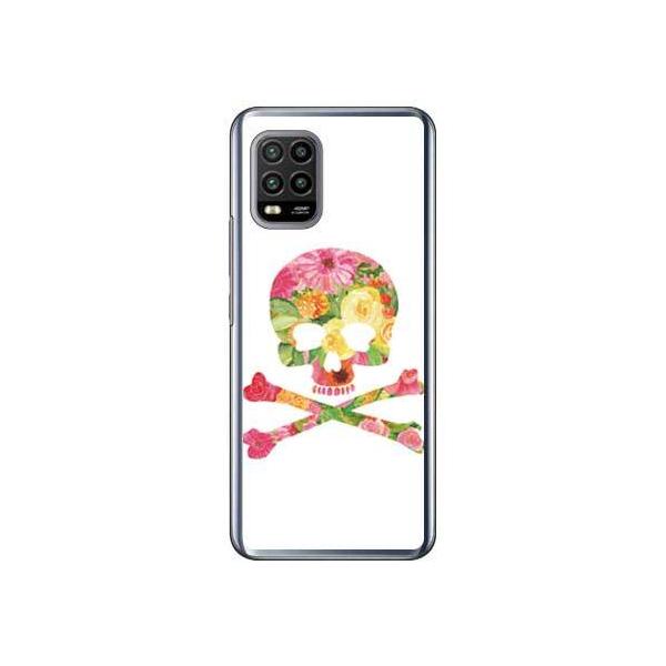 Mi 10 Lite 5G XIG01 Flower skull �z���C�g �X�}�z�P�[�X (�󒍐��Y)