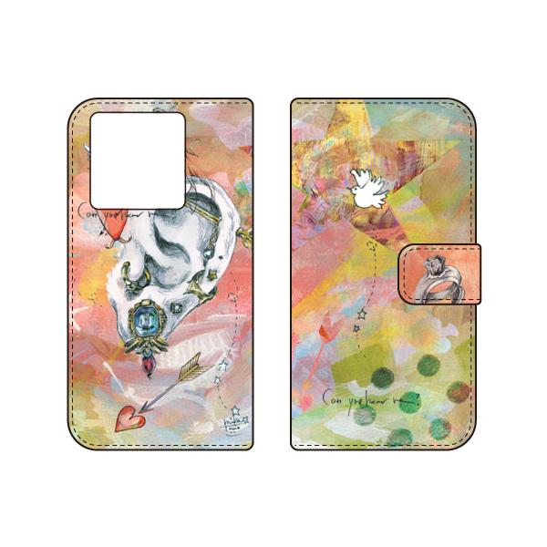 手帳型スマホケース MIKATAMO I can hear you.2 (受注生産) SECOND SKIN Xiaomi 13T XIG04 シャオミ 13T XIG04
