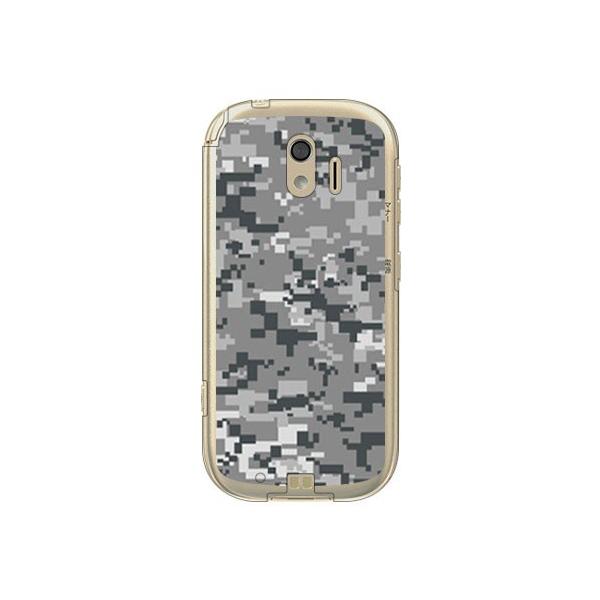 炭炭X}[gtH me P[X F-03K DIGITAL camouflage O[ X}zP[X (󒍐Y)