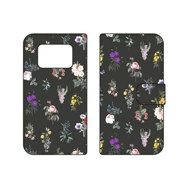 AQUOS R6 �P�[�X �蒠 SINDEE Botanical �i�u���b�N�j �X�}�z�P�[�X (�󒍐��Y)