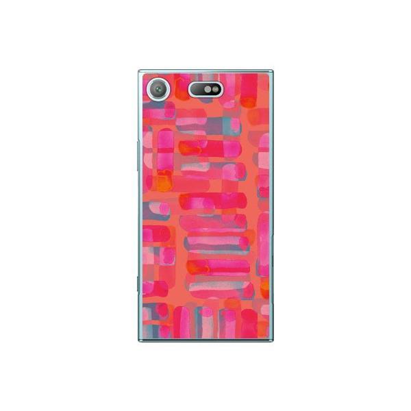 Xperia XZ1 Compact �P�[�X SO-02K �e�N�X�`���t���[�N �s���N �X�}�z�P�[�X (�󒍐��Y)