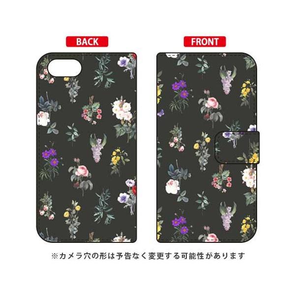 Xperia Ace �P�[�X SO-02L �蒠 SINDEE Botanical �i�u���b�N�j �X�}�z�P�[�X (�󒍐��Y)