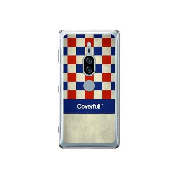 Xperia XZ2 Premium �P�[�X KICKS #7 �`�F�b�J�[ ���b�h×�l�C�r�[ �X�}�z�P�[�X (�󒍐��Y)