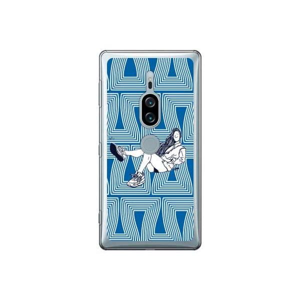 Xperia XZ2 Premium �P�[�X Face SNEAKER ADDICT �X�}�z�P�[�X (�󒍐��Y)