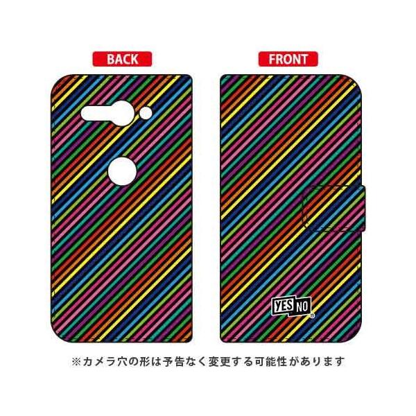 Xperia XZ2 Compact �P�[�X SO-05K �蒠 ���C���{�[�X�g���C�v �u���b�N �X�}�z�P�[�X (�󒍐��Y)