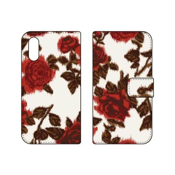 Xperia Ace II �P�[�X SO-41B �蒠 SINDEE Splashed Rose �i�x�[�W���j �X�}�z�P�[�X (�󒍐��Y)