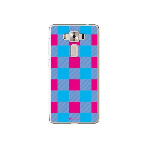 ZenFone 3 Deluxe ZS550KL Buffalo check �s���N×�u���[ �X�}�z�P�[�X (�󒍐��Y)