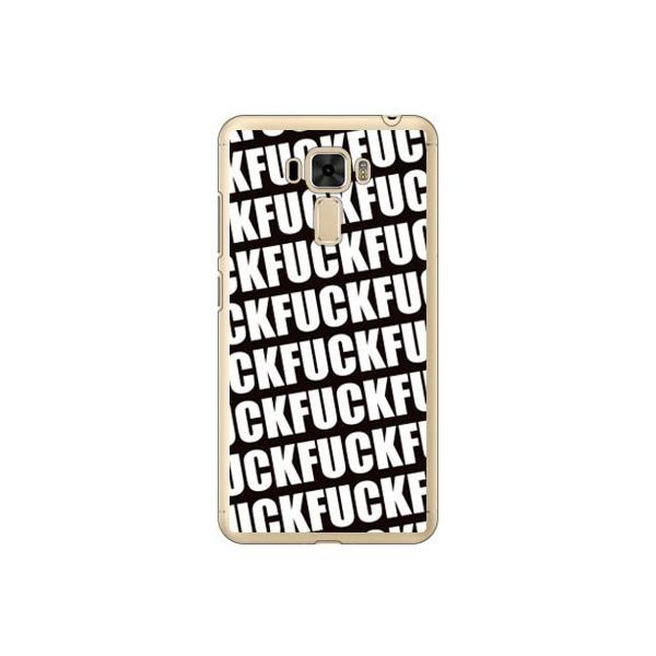 ZenFone 3 Laser �P�[�X ZC551KL FUCK�i�t�@�b�N�j �p�^�[�� �u���b�N Cf ltd �X�}�z�P�[�X (�󒍐��Y)