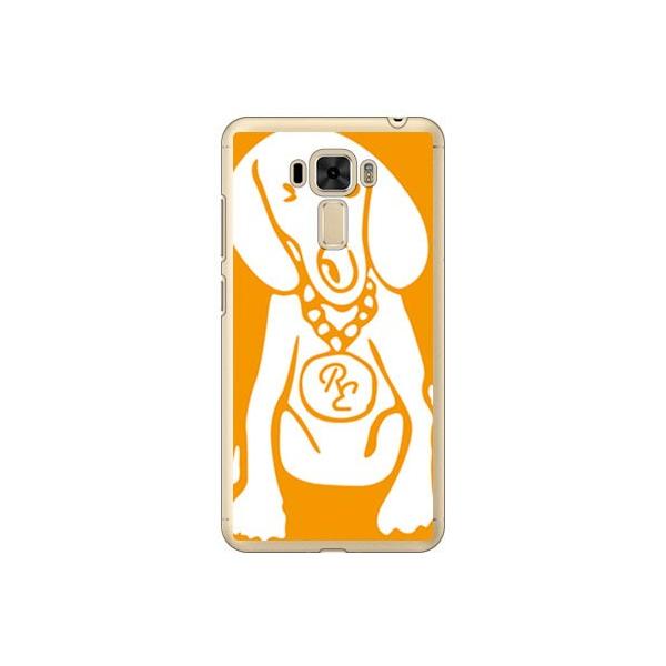 ZenFone 3 Laser �P�[�X ZC551KL Dog �I�����W×�z���C�g �X�}�z�P�[�X (�󒍐��Y)