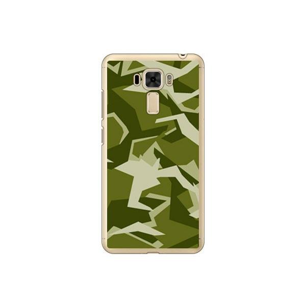 ZenFone 3 Laser �P�[�X ZC551KL URBAN camouflage �O���[�� �X�}�z�P�[�X (�󒍐��Y)