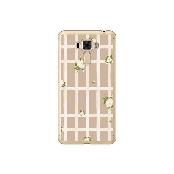 ZenFone 3 Laser �P�[�X ZC551KL SINDEE Flower Grid �i�x�[�W���j �X�}�z�P�[�X (�󒍐��Y)
