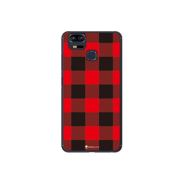ZenFone Zoom S ZE553KL Buffalo check ���b�h �X�}�z�P�[�X (�󒍐��Y)