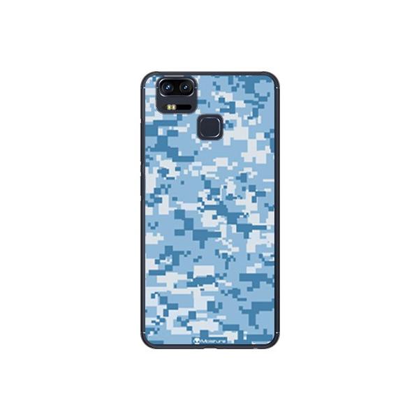 ZenFone Zoom S ZE553KL DIGITAL camouflage �u���[ �X�}�z�P�[�X (�󒍐��Y)