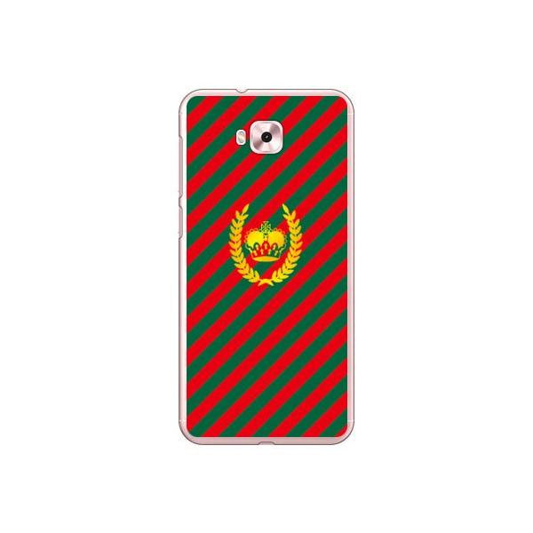 ZenFone 4 Selfie �P�[�X ZD553KL �X�g���C�v �O���[��×���b�h �X�}�z�P�[�X (�󒍐��Y)