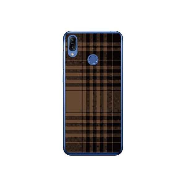 ZenFone Max M2 ZB633KL �`�F�b�N �u���E��×�u���b�N �X�}�z�P�[�X (�󒍐��Y)