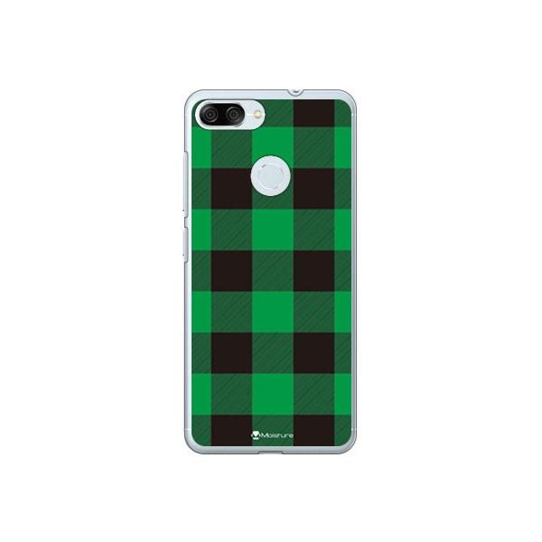 ZenFone Max Plus M1 ZB570TL Buffalo check �O���[�� �X�}�z�P�[�X (�󒍐��Y)