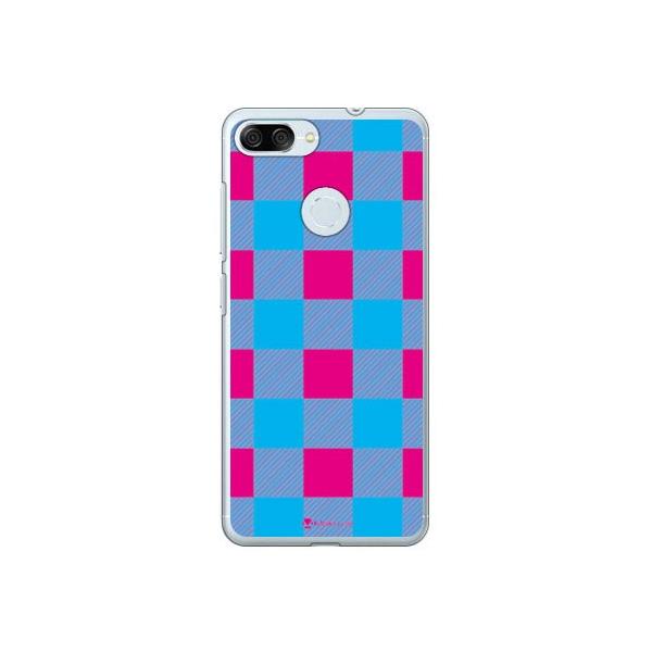 ZenFone Max Plus M1 ZB570TL Buffalo check �s���N×�u���[ �X�}�z�P�[�X (�󒍐��Y)