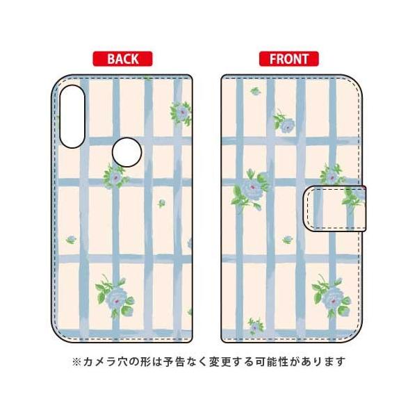 ZenFone Max Pro M2 �P�[�X ZB631KL �蒠 SINDEE Flower Grid �i�x�[�W���j �X�}�z�P�[�X (�󒍐��Y)