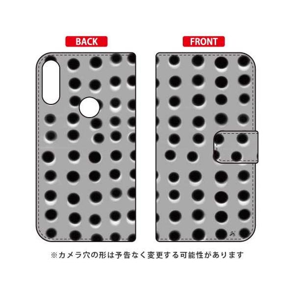 ZenFone Max Pro M2 �P�[�X ZB631KL �蒠 �I�u�`�W�� dot series �O���[ �X�}�z�P�[�X (�󒍐��Y)