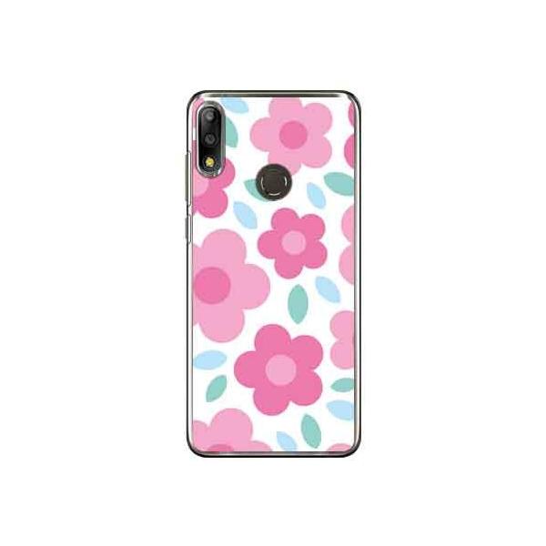 ZenFone Max Pro M2 �P�[�X ZB631KL �t�����[�|�b�v �z���C�g×�s���N �X�}�z�P�[�X (�󒍐��Y)