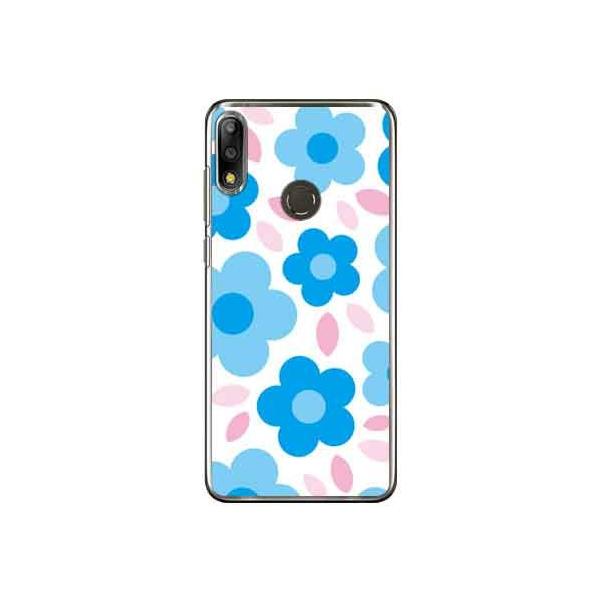 ZenFone Max Pro M2 �P�[�X ZB631KL �t�����[�|�b�v �z���C�g×�u���[ �X�}�z�P�[�X (�󒍐��Y)