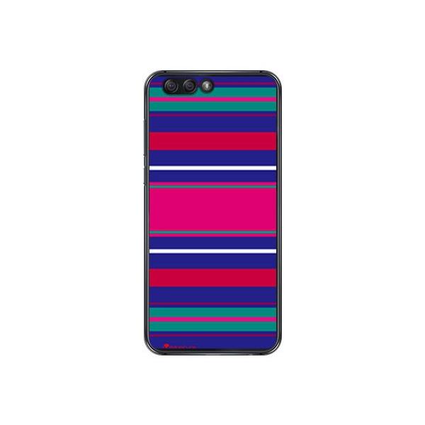 ZenFone 4 �P�[�X ZE554KL Moisture Stripe �u���[ �X�}�z�P�[�X (�󒍐��Y)