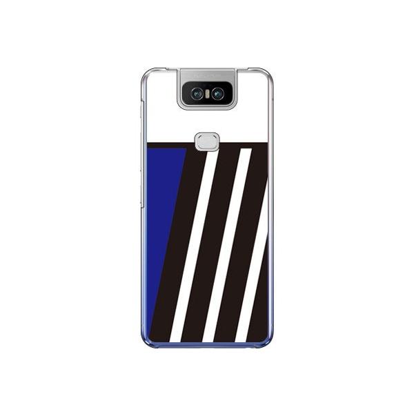 ZenFone 6 �P�[�X ZS630KL BLUE �� BLACK �u���[ �X�}�z�P�[�X (�󒍐��Y)