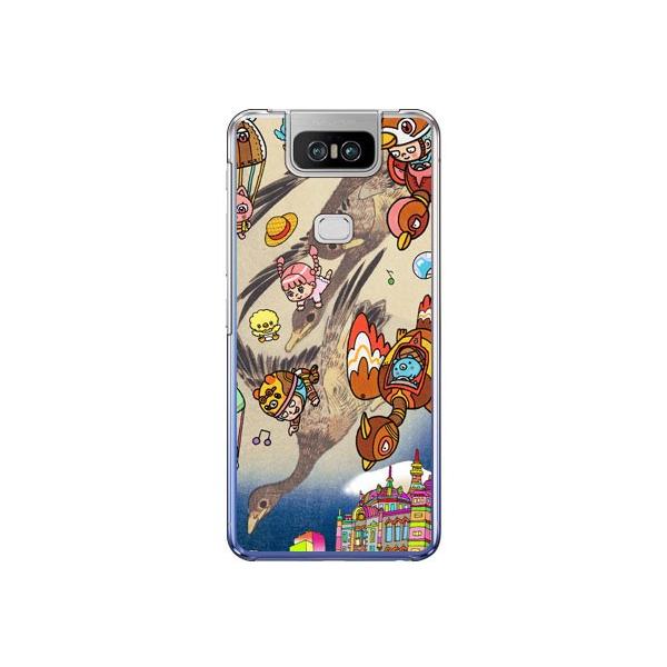 ZenFone 6 �P�[�X ZS630KL �C���X�g���[�^�[326 �l�I�����G ��̎U�� �X�}�z�P�[�X (�󒍐��Y)
