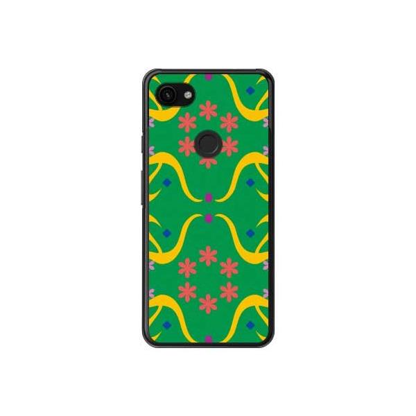 Google Pixel 3a XL �X���[���t�����[�p�^�[�� �O���[�� �X�}�z�P�[�X (�󒍐��Y)