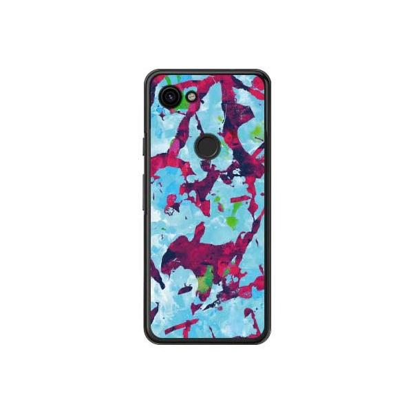 Google Pixel 3a �A�u�X�g���N�g Camo �u���[ �s���N �X�}�z�P�[�X (�󒍐��Y)