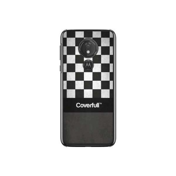 moto g7 POWER �P�[�X XT1955 Cf LTD KICKS #7 �`�F�b�J�[ �u���b�N×�z���C�g �X�}�z�P�[�X (�󒍐��Y)