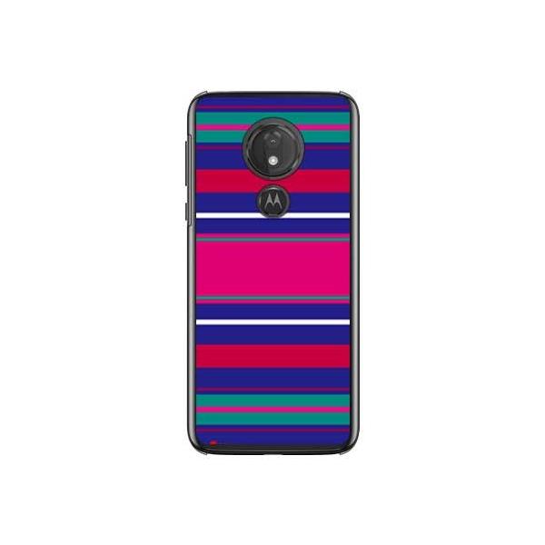 moto g7 POWER �P�[�X XT1955 Moisture Stripe �u���[ �X�}�z�P�[�X (�󒍐��Y)